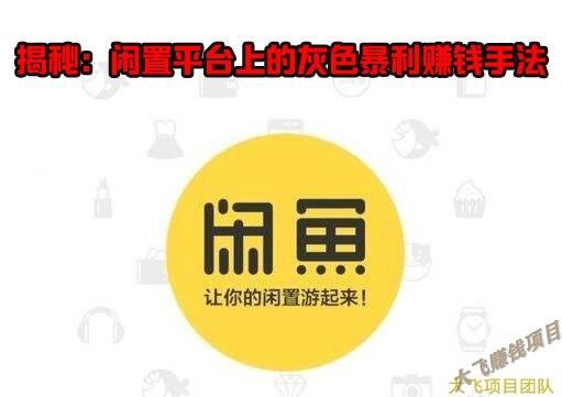 闲置平台上的灰色暴利赚钱手法